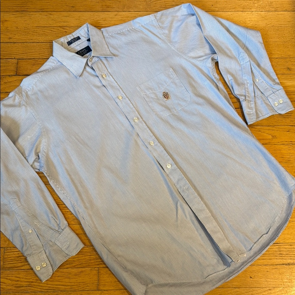 🦋RALPH LAUREN CHAPS BUTTON DOWN SHIRT WITH LONG SLEEVES.  A CLASSIC - NECK 16🦋